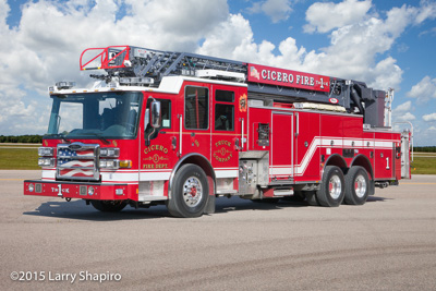 Cicero Fire Department Truck 1 2016 Pierce Dash CF PUC quint Larry Shapiro photographer shapirophotography.net